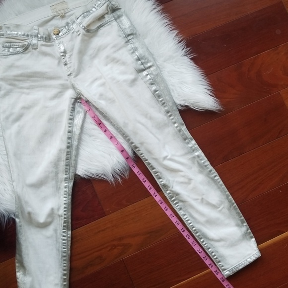 Current/Elliot stiletto jeans in washed out silver - Picture 5 of 6